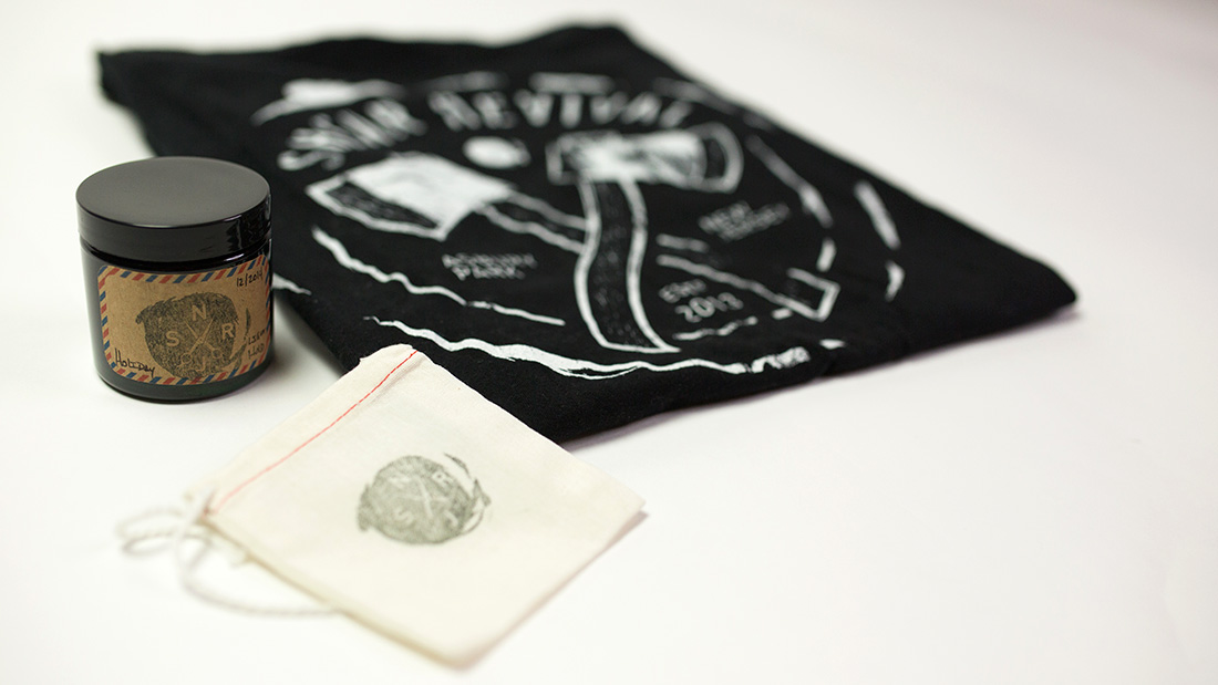 Shear Revival - Tee and Pomade Branding