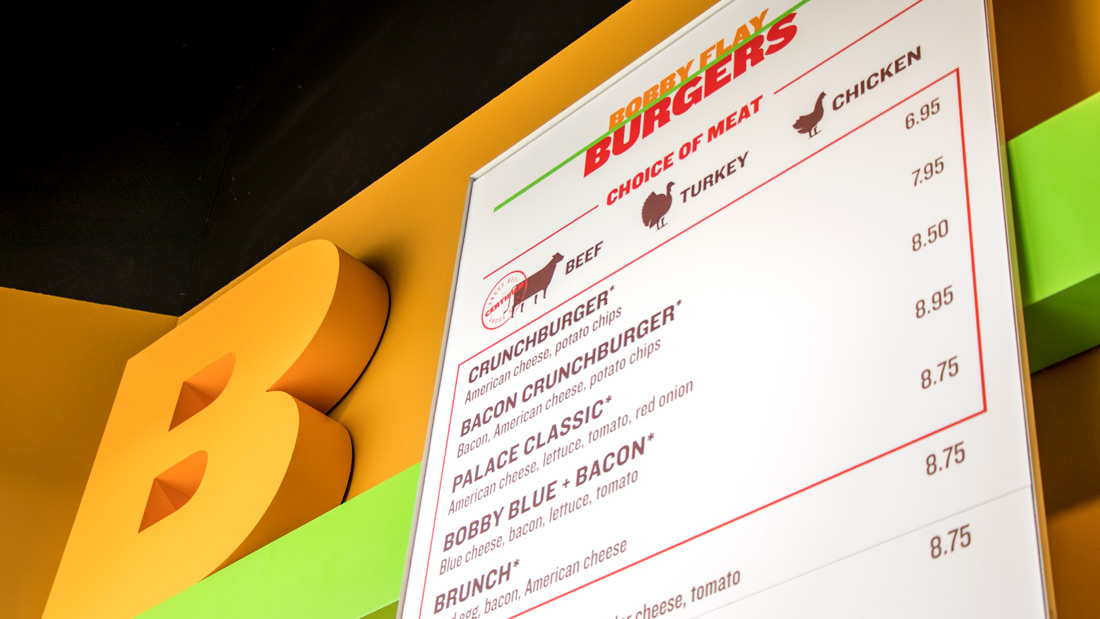 Bobby's Burger Palace - Menu Board