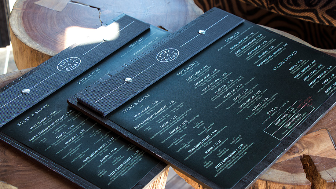 Pizza E Birra - Menu Design