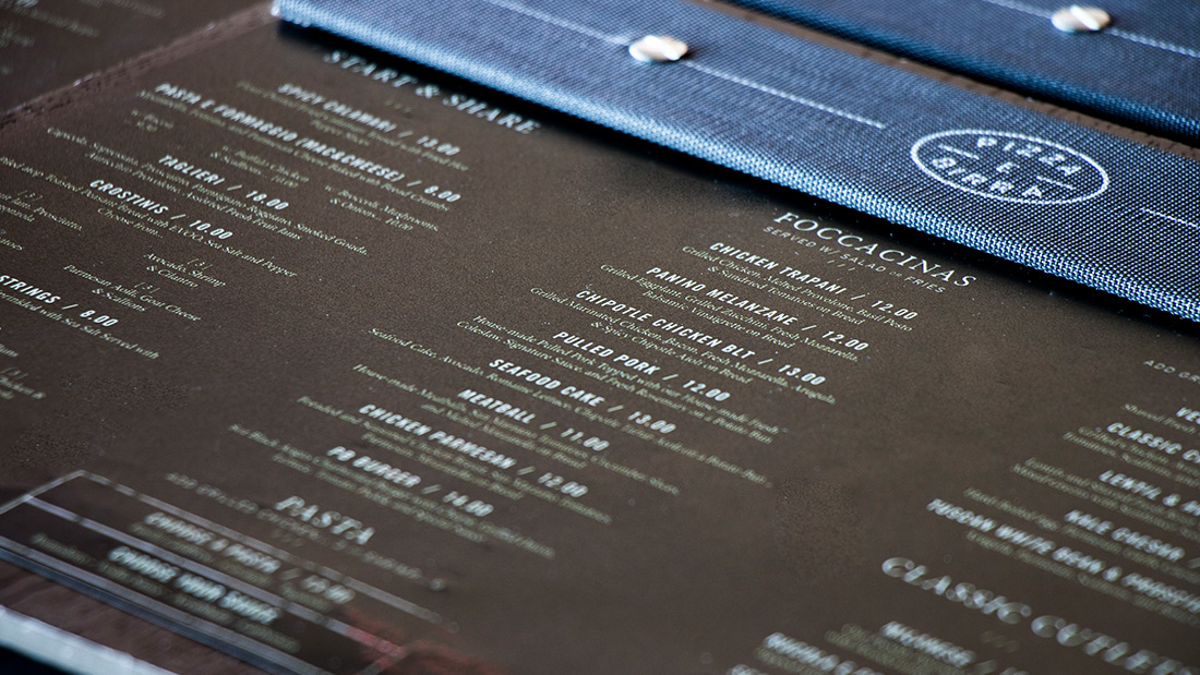 Pizza E Birra - Menu Design