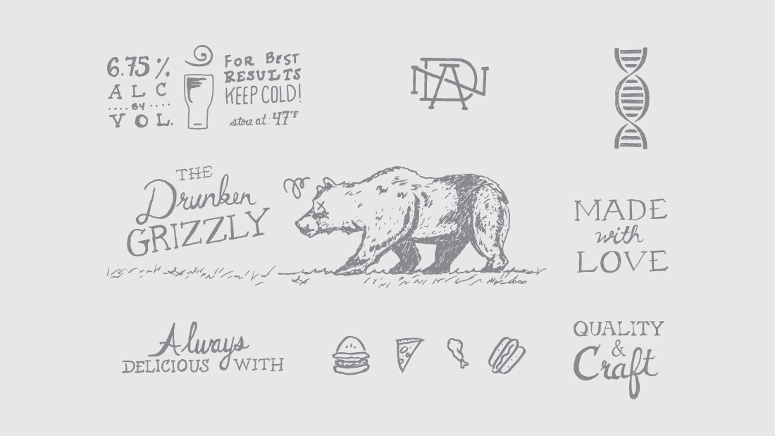 DNA Brewing Company - Vectorized Sketches