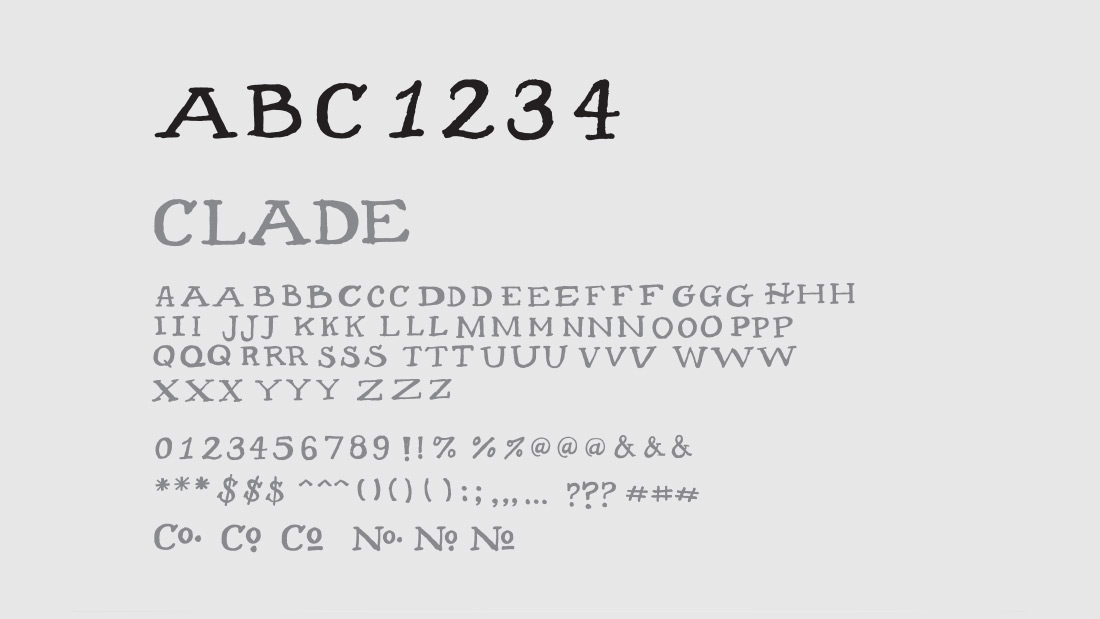DNA Brewing Company - Clade - Custom Typeface