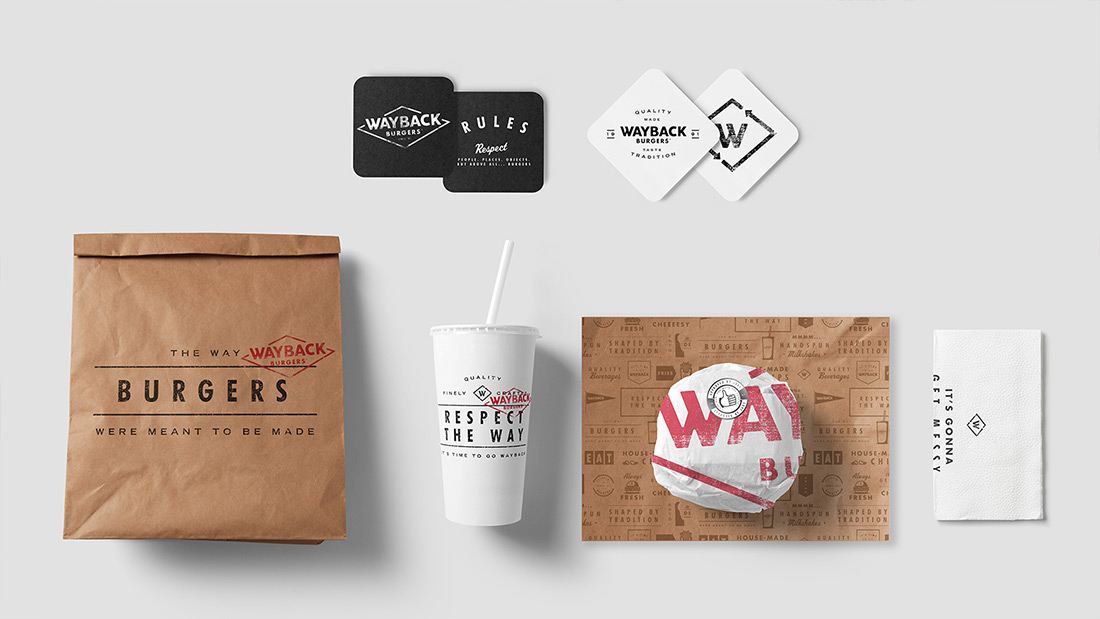 Wayback Burgers - Packaging